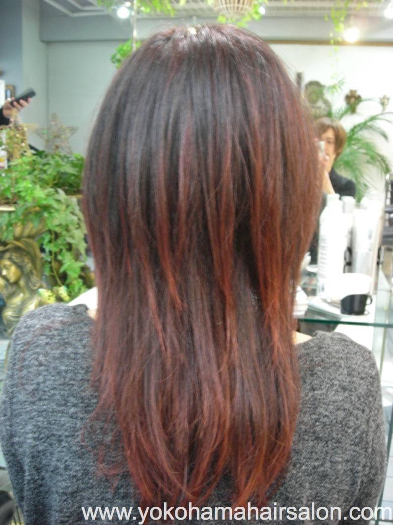 Kay's color touch up and vivid red streaks | English Speaking Hair Stylist:  Haircuts, Perm & Color - Yokohama, Japan