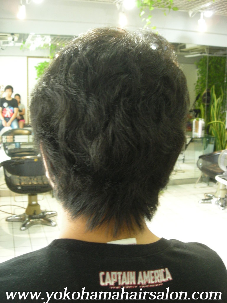 James gets short spiky hair and japanese straightening. | English Speaking  Hair Stylist: Haircuts, Perm & Color - Yokohama, Japan