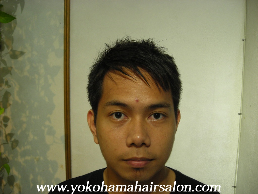 James Gets Short Spiky Hair And Japanese Straightening English Speaking Hair Stylist Haircuts Perm Color Yokohama Japan